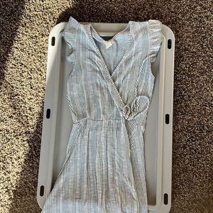 Wrap dress light blue